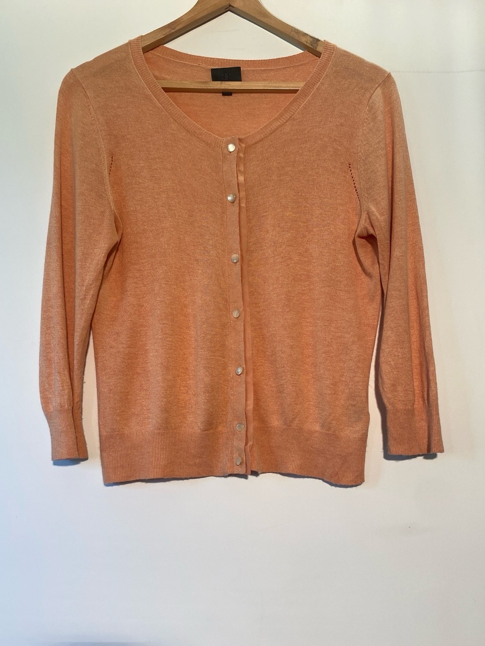 Banana Republic Peach Silk/Cashmere Button-Front Women's Cardigan